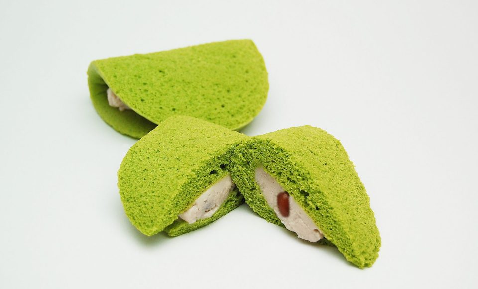 蒸し生どら　抹茶